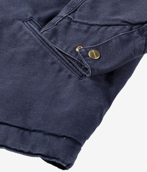 Carhartt WIP OG Detroit Organic Dearborn Jacke (dark navy black stone canvas)