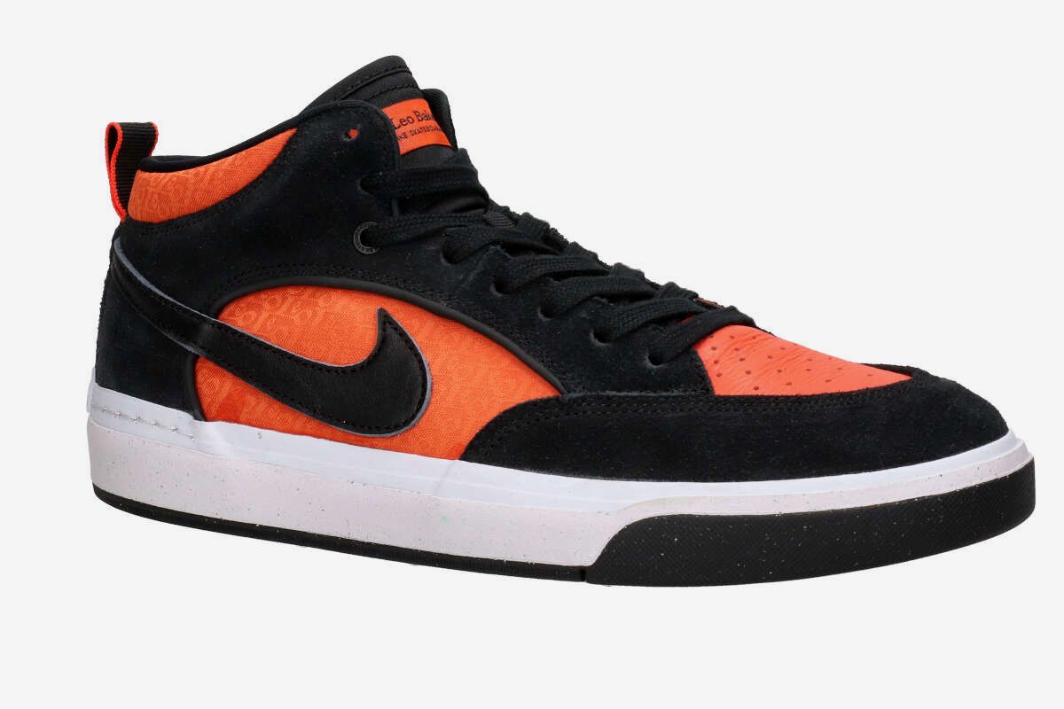 Nike SB React Leo Shoes (black orange electro)