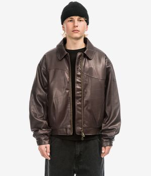 Dime Debossed Wavy Jacke (brown)