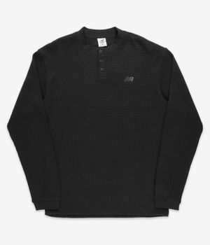 New Balance Numeric Waffle Knit Henley Long sleeve (black)