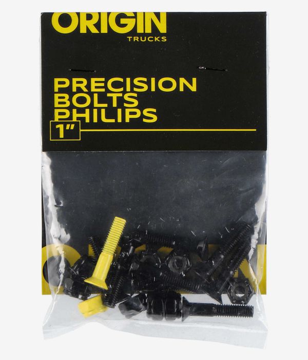 Origin Precision 1" Bolt Pack (black yellow) Phillips