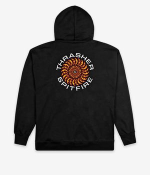 Thrasher x Spitfire Classic Swirl Felpa Hoodie (black)