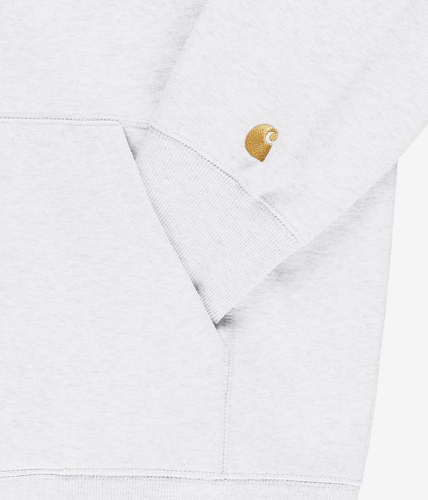 Carhartt WIP Chase Zip-Sweatshirt avec capuchon (ash heather gold)