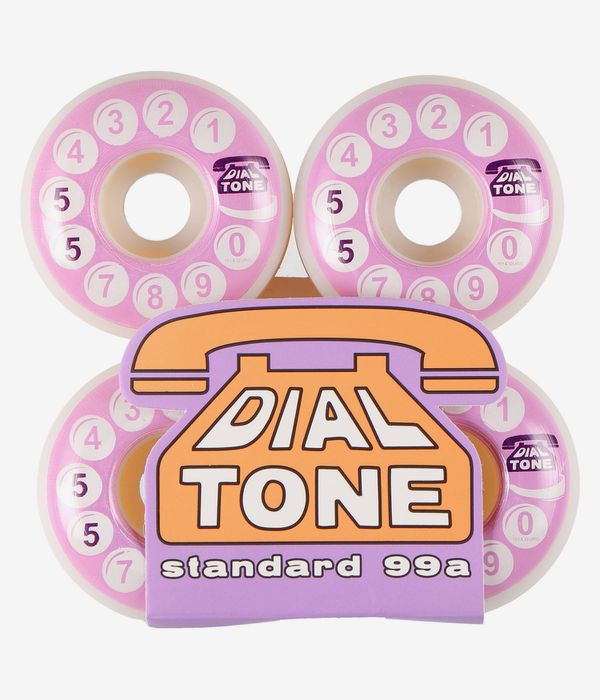 Dial Tone OG Rotary Standard Rouedas (white) 55mm 99A Pack de 4