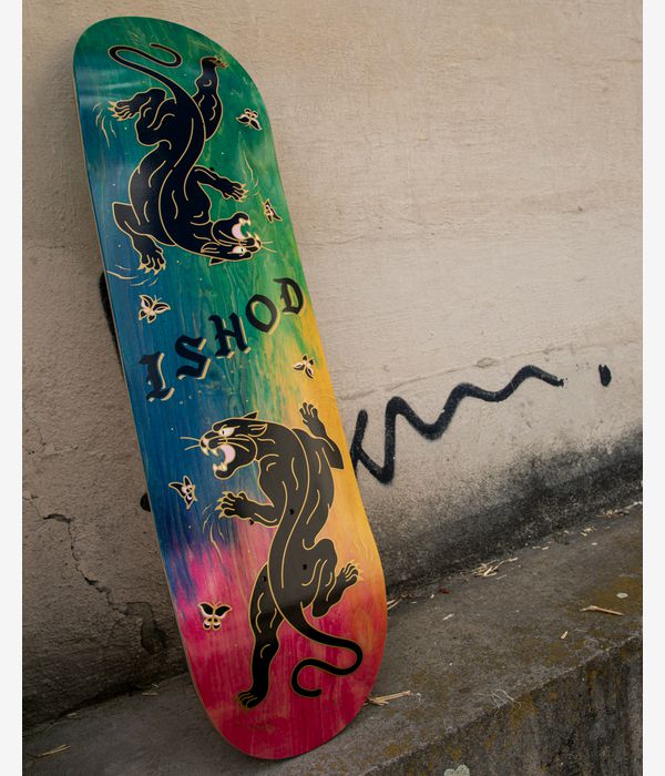 Real Ishod Cat Scratch DBX Twin Tail Slick 8.25" Skateboard Deck (tie dye)