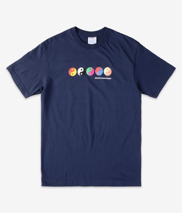 Sci-Fi Fantasy Yin Yang T-Shirt (navy)