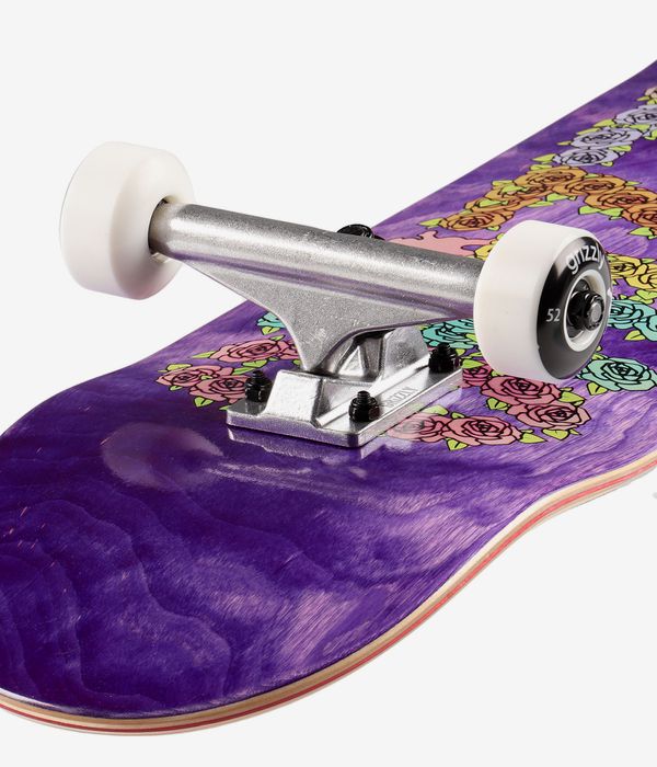 Grizzly Mini Roses 7.88" Complete-Skateboard (lavender)