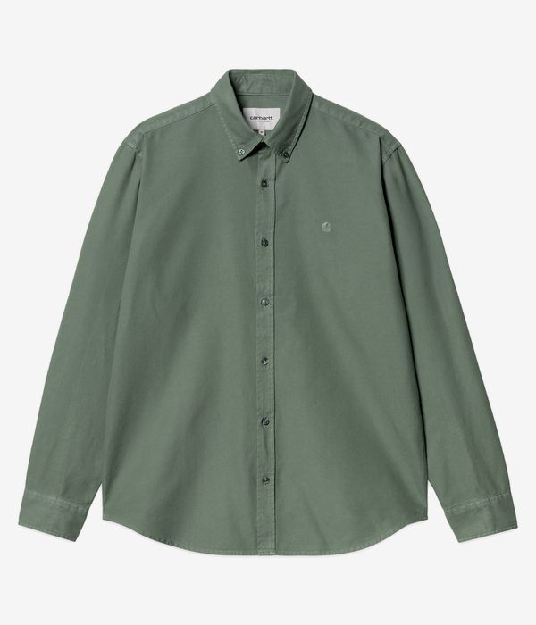 Carhartt WIP Bolton Oxford Shirt (duck green garment dyed)