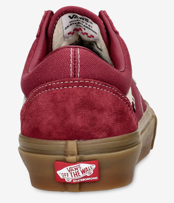 Shop Vans Skate Old Skool Shoes red gum online skatedeluxe