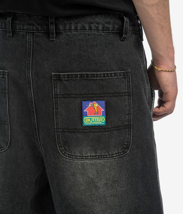 Butter Goods Work Shorts (distressed black)