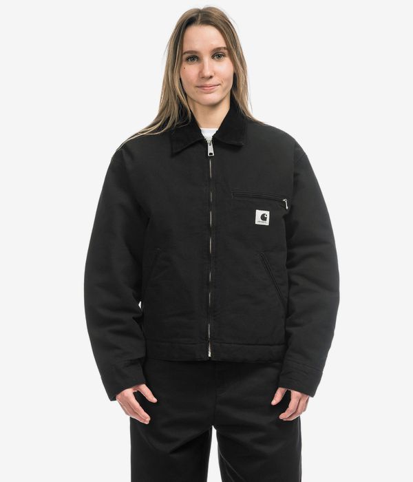 Carhartt WIP W' OG Detroit Organic Dearborn Jacke women (black black rinsed II)