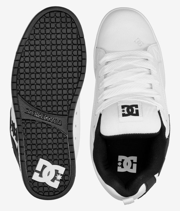 DC Court Graffik Shoes (white black black)