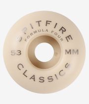 Spitfire Formula Four Classic Wheels (white orange) 53mm 99A 4 Pack