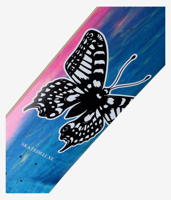 skatedeluxe Butterfly 8.125" Skateboard Deck (turquoise pink)