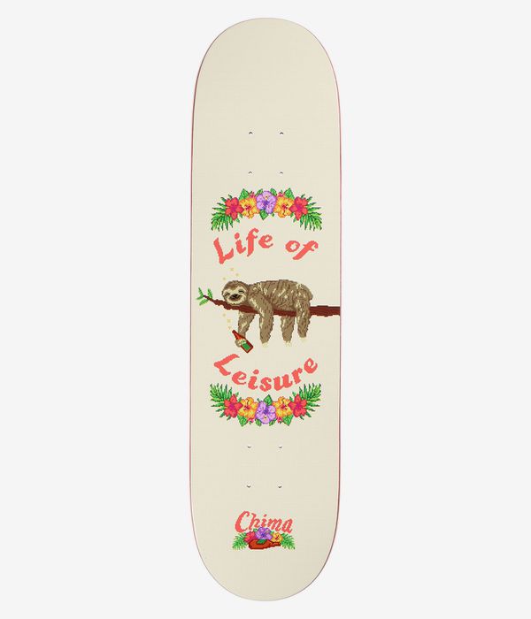 Real Chima Cross Stitch 8.06" Planche de skateboard (cream)