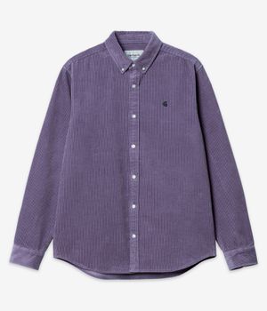 Carhartt WIP Madison Corduroy Camisa (glassy purple black)