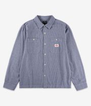 Brixton Trademark Shirt (blue chambray micro stripe)