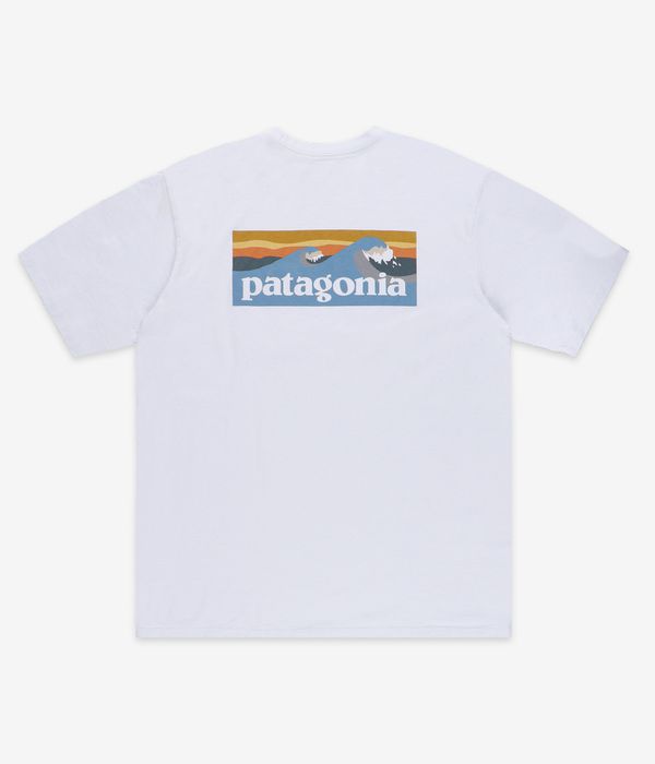 Patagonia Boardshort Logo Pocket Responsibili T-Shirt (white)