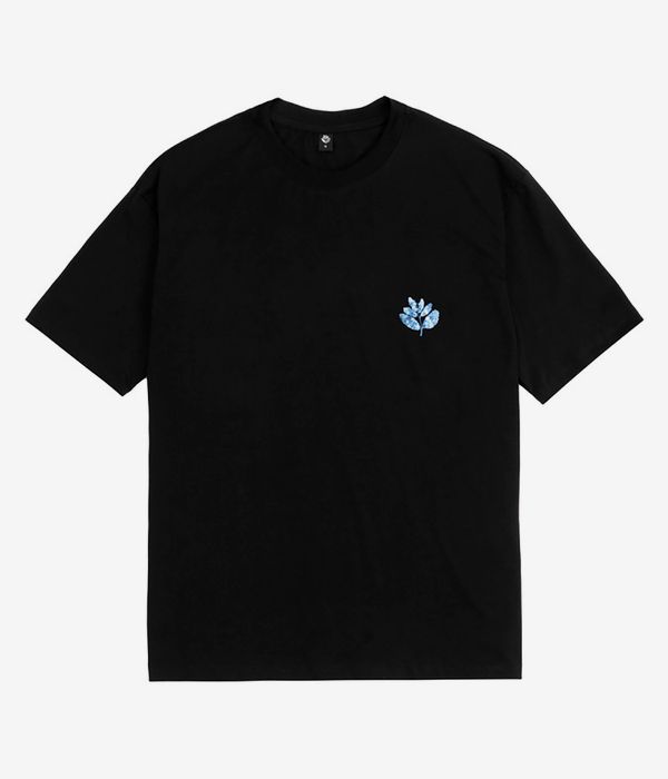 Magenta x Blue Flowers Collab T-Shirt (black)