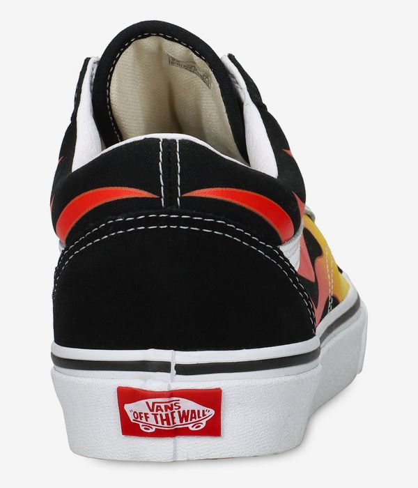 Vans Old Skool Shoes (flame black black true white)