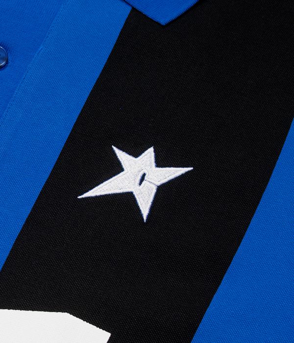 Carpet Company Polo Jersey Polo-Shirt (blue stripe)