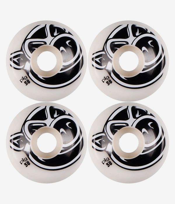 Pig Head C-Line Roues (white) 58mm 101A 4 Pack