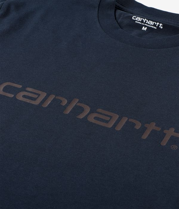 Carhartt WIP Script T-Shirt (deep night palisander)