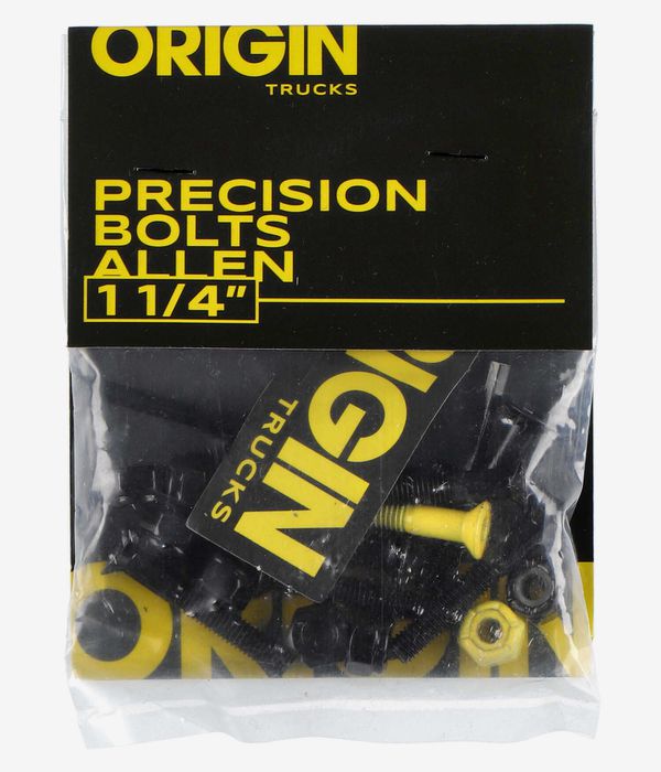 Origin Precision 1 1/4" Montageset (black yellow) Inbus Senkkopf