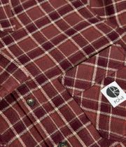 Polar Mike Flannel Chemise (oxblood check)