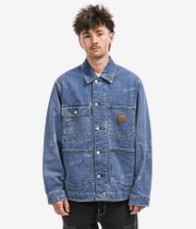 Carhartt WIP Stamp Organic Cotton Maitland Jacke (print blue bleached)