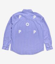 Pop Trading Company Logo Striped Shirt (blue)