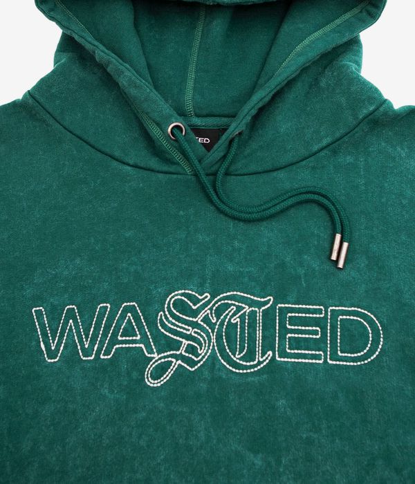 Wasted Paris Chill Stipple Hoodie (faded pine green)