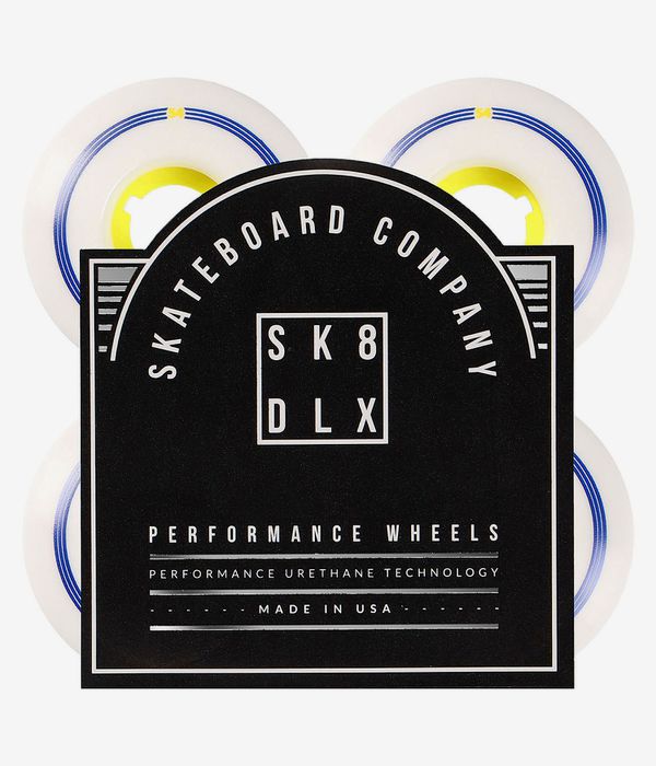 skatedeluxe Retro Roues (white yellow) 54mm 100A 4 Pack