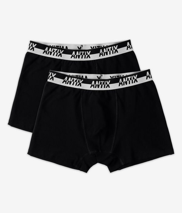 Antix Bicolor Boxers (black) 2 Pack