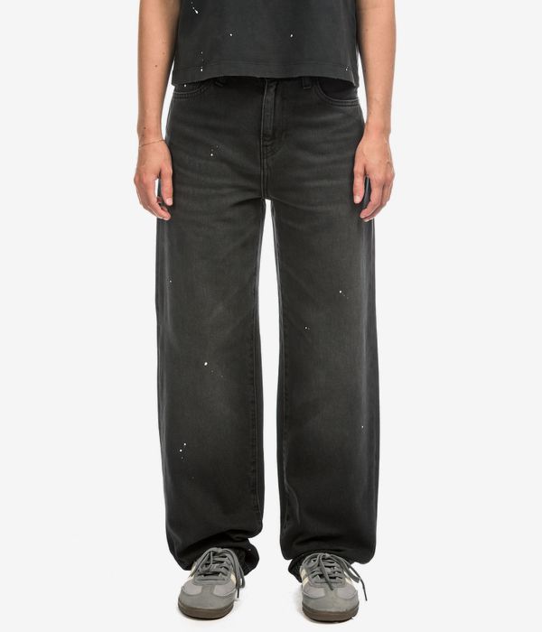 Carhartt WIP W' Arin Pant Organic Fairfield Jeans women (black destroy wash splatter)