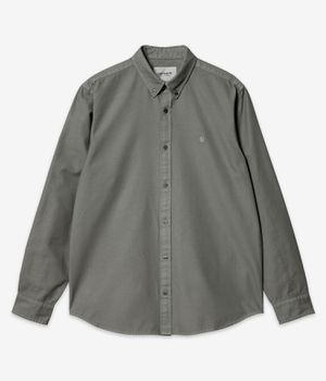 Carhartt WIP Bolton Oxford Camicia (smoke green garment dyed)