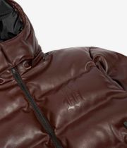 Wasted Paris Puffer Hood Faux Leather Veste (ice brown)