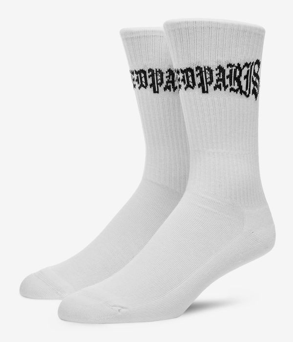 Wasted Paris London Cross Chaussettes US 7-11 (white)