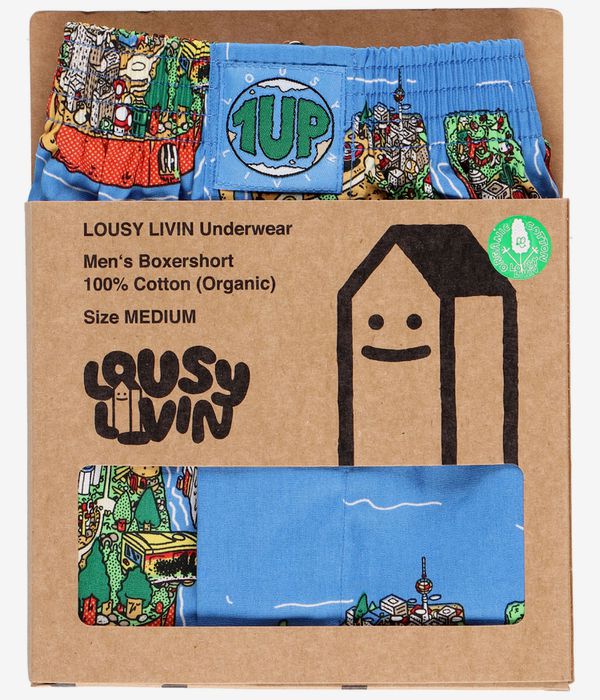 Lousy Livin x One Up 4 Worldpiece Boxershorts (blue)