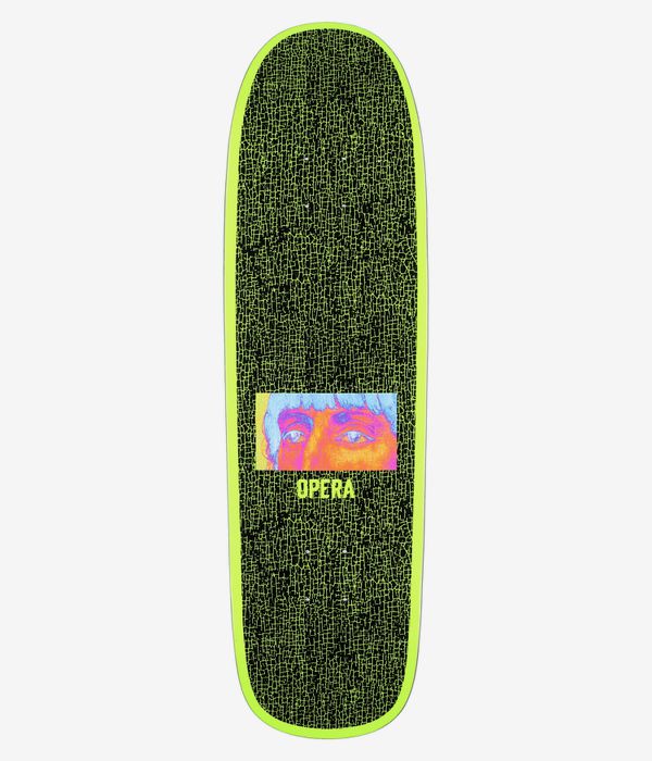 Opera Eyes 9.125" Skateboard Deck (neon yellow)