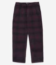 Vans Authentic Chino Loose Tapered Plaid Pantaloni (dark port black)