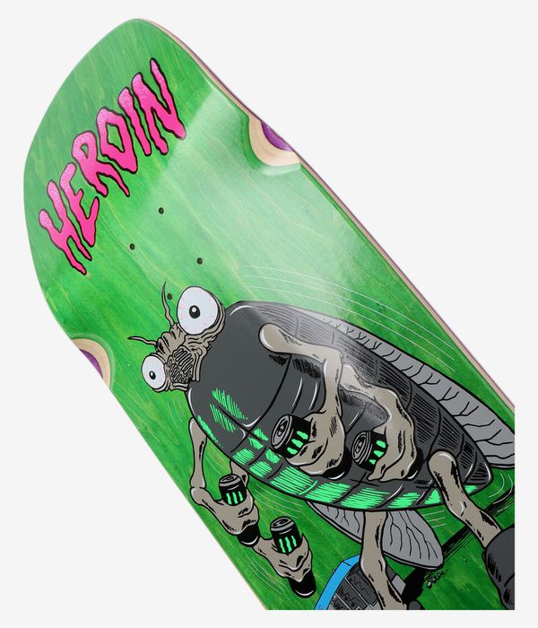 Heroin Skateboards Swampy Bug 10.75" Skateboard Deck (pink)