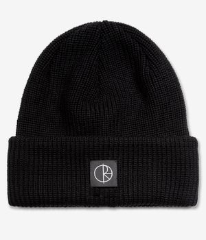 Polar Double Fold Merino Berretto (black)