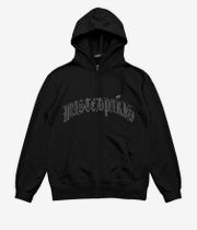 Wasted Paris Chrome Zip-Sweatshirt avec capuchon (black)