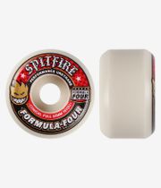 Spitfire Formula Four Conical Full Ruedas (white red) 52 mm 101A Pack de 4