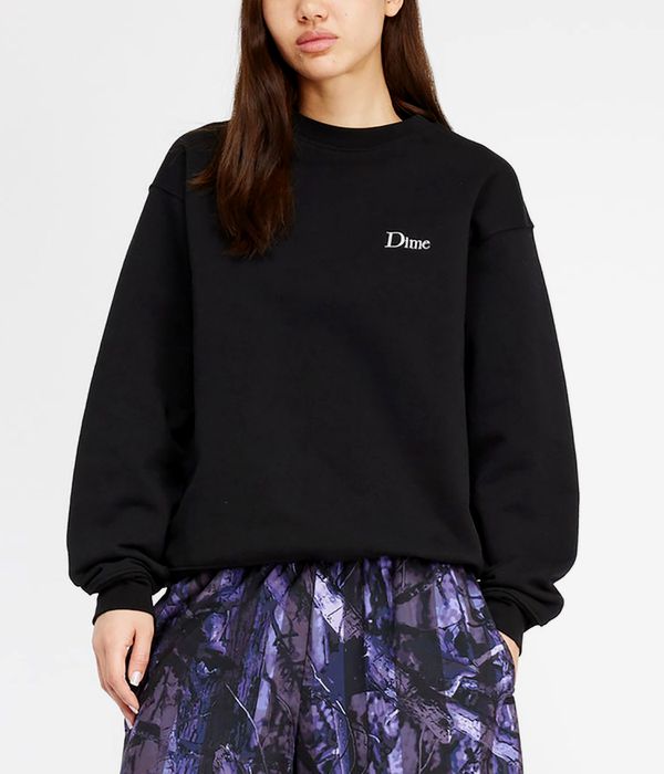 Dime Classic Small Logo Sweatshirt (black)