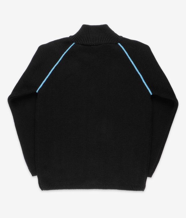 Öctagon Structura Zip Knitted Sweater (black)