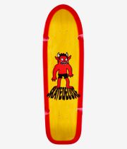 skatedeluxe Devil Shaped 9" Skateboard Deck (yellow red)