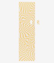 Grizzly Trippy Checkerboard 9" Grip Skate (yellow white)