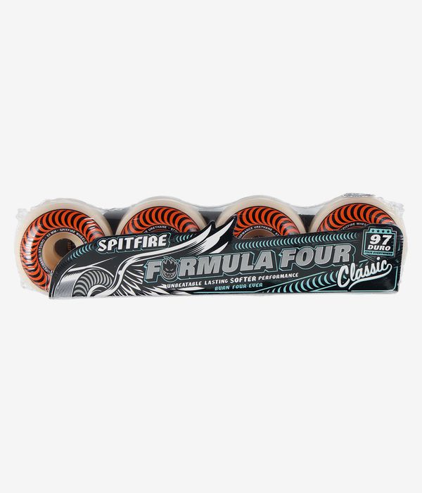 Spitfire Formula Four Classic Roues (natural orange) 53 mm 97A 4 Pack